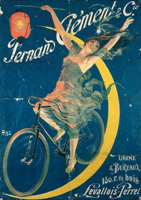 Poster advertising 'Fernand Clement' bicycles (colour litho)